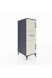 Kronos Dolap Tek Raflı Tek Çekmeceli 2 Kapaklı 44x59x134 Antrasit-Aytaşı