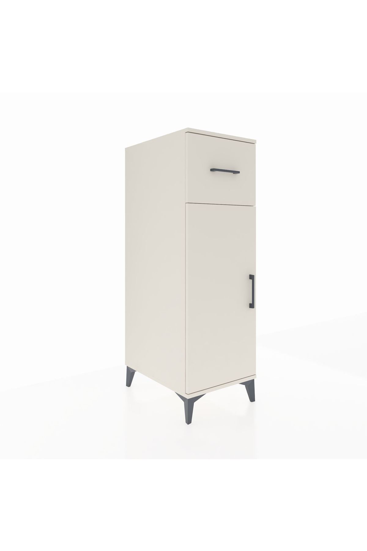 Kronos Dolap 2 Raflı Tek Çekmeceli Tek Kapaklı 44x59x134 Aytaşı-Aytaşı