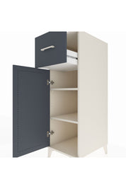 Kronos Dolap 2 Raflı Tek Çekmeceli Tek Kapaklı 44x59x134 Aytaşı-Antrasit