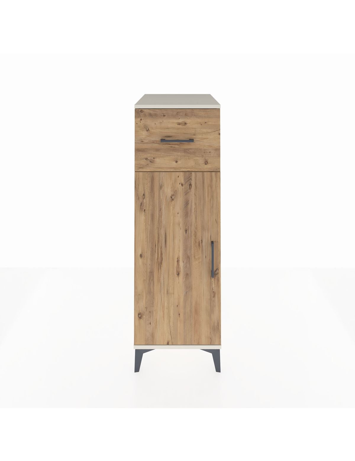 Kronos Dolap 2 Raflı Tek Çekmeceli Tek Kapaklı 44x59x134 Aytaşı-Çam