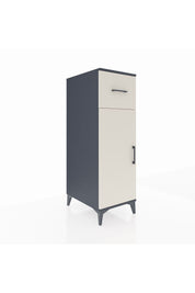 Kronos Dolap 2 Raflı Tek Çekmeceli Tek Kapaklı 44x59x134 Antrasit-Aytaşı