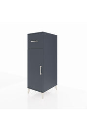 Kronos Dolap 2 Raflı Tek Çekmeceli Tek Kapaklı 44x59x134 Antrasit-Antrasit