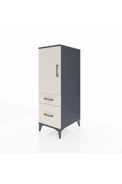 Kronos Dolap 2 Raflı 2 Çekmeceli Tek Kapaklı 44x59x134 Antrasit-Aytaşı