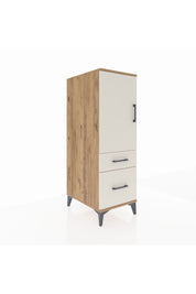 Kronos Dolap 2 Raflı 2 Çekmeceli Tek Kapaklı 44x59x134 Çam-Aytaşı