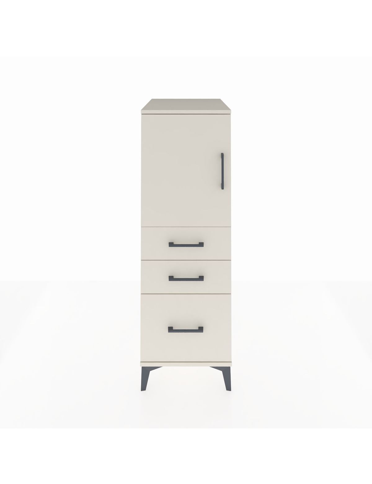 Kronos Dolap 2 Raflı 3 Çekmeceli Tek Kapaklı 44x59x134 Aytaşı-Aytaşı