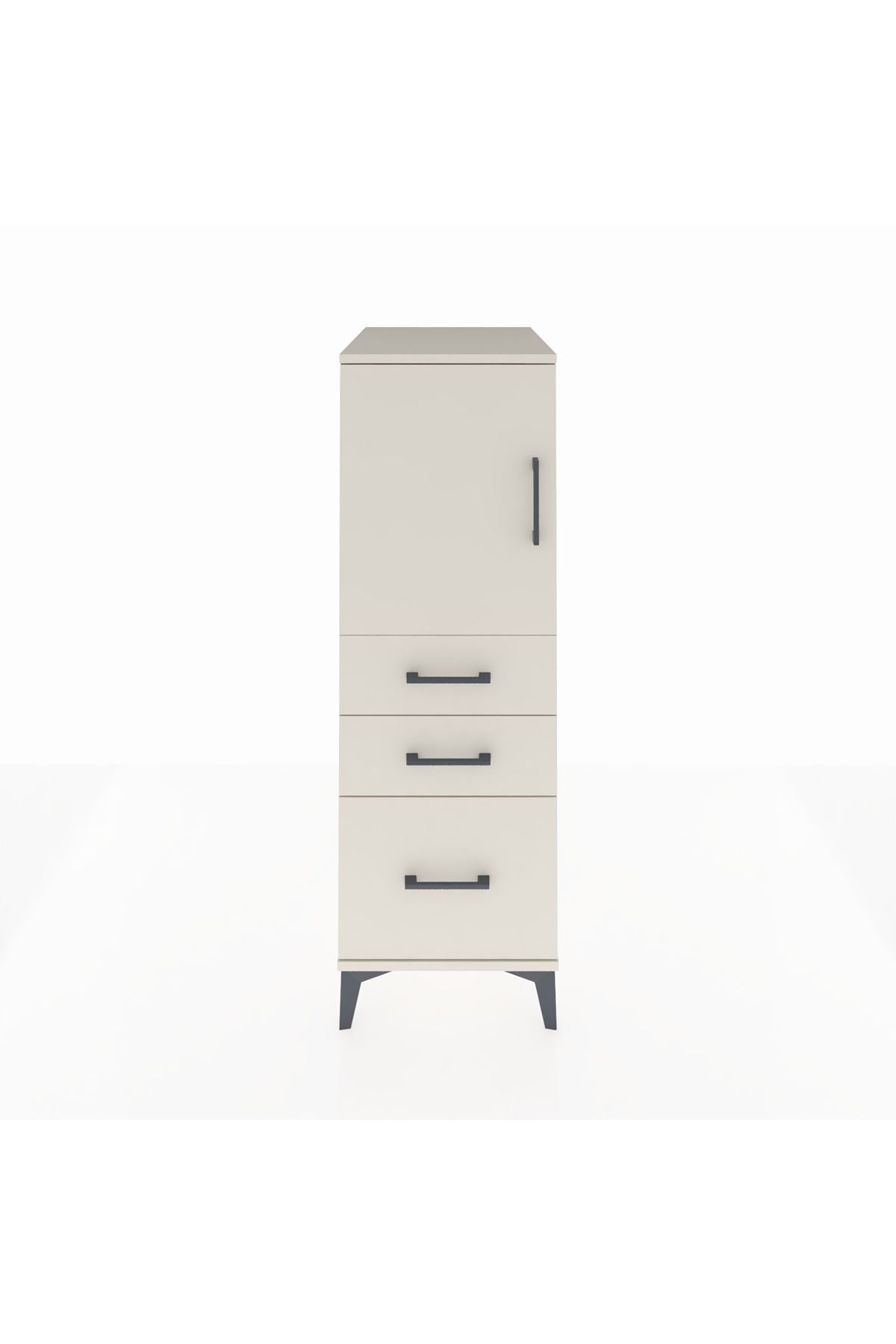 Kronos Dolap 2 Raflı 3 Çekmeceli Tek Kapaklı 44x59x134 Aytaşı-Aytaşı