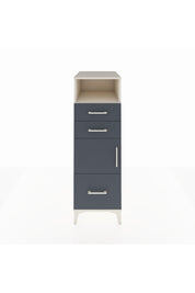 Kronos Dolap 2 Raflı 3 Çekmeceli Tek Kapaklı 44x59x134 Aytaşı-Antrasit