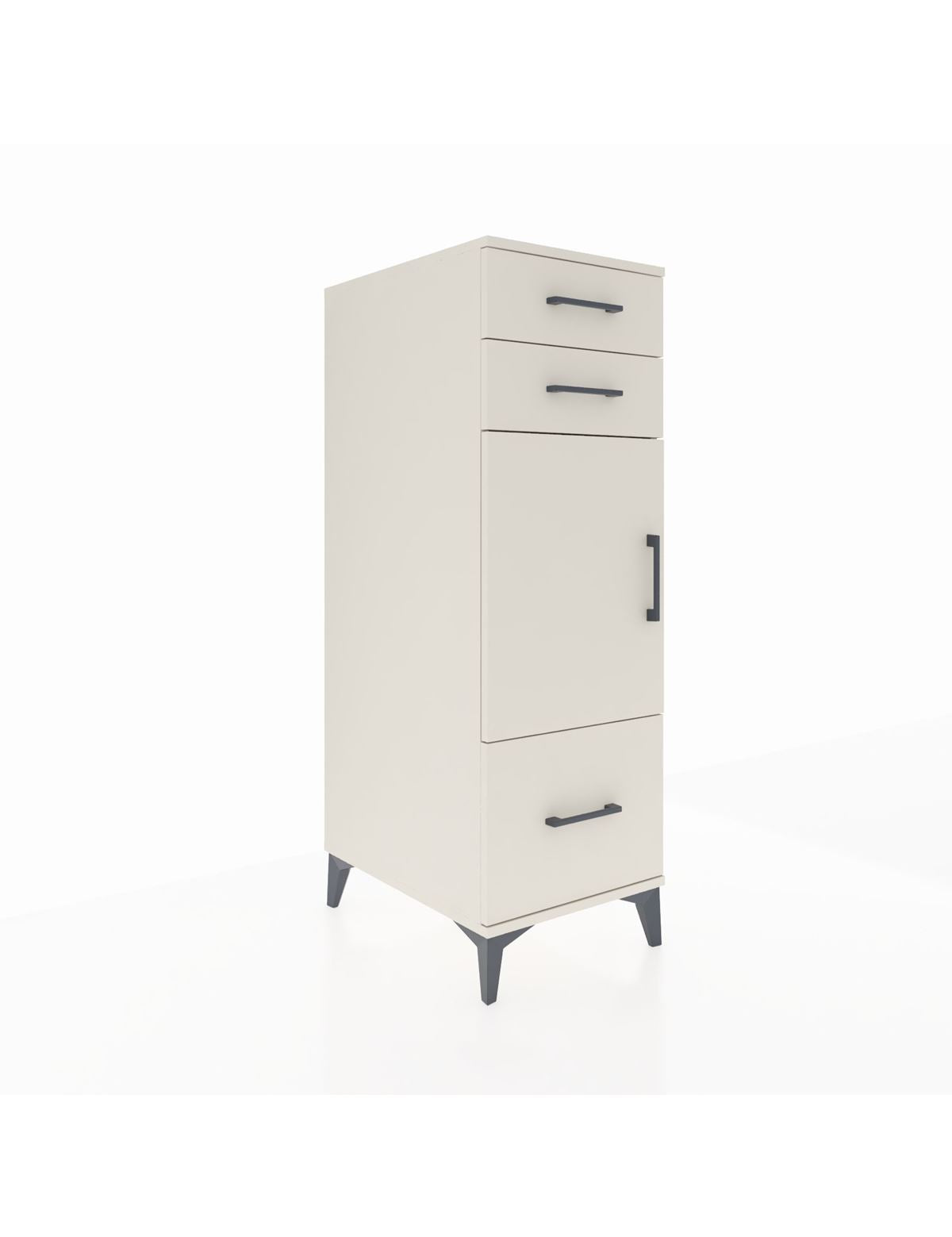 Kronos Dolap 2 Raflı 3 Çekmeceli Tek Kapaklı 44x59x134 Aytaşı-Aytaşı