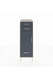 Kronos Dolap 2 Raflı 3 Çekmeceli Tek Kapaklı 44x59x134 Aytaşı-Antrasit