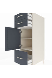 Kronos Dolap 2 Raflı 3 Çekmeceli Tek Kapaklı 44x59x134 Aytaşı-Antrasit