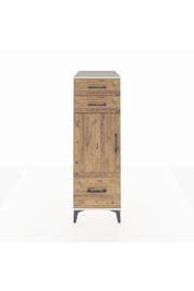 Kronos Dolap 2 Raflı 3 Çekmeceli Tek Kapaklı 44x59x134 Aytaşı-Çam