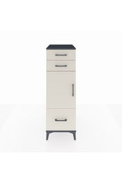 Kronos Dolap 2 Raflı 3 Çekmeceli Tek Kapaklı 44x59x134 Antrasit-Aytaşı