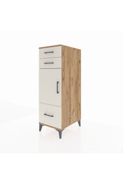 Kronos Dolap 2 Raflı 3 Çekmeceli Tek Kapaklı 44x59x134 Çam-Aytaşı