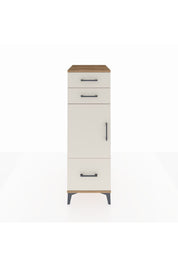 Kronos Dolap 2 Raflı 3 Çekmeceli Tek Kapaklı 44x59x134 Çam-Aytaşı