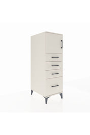 Kronos Dolap Tek Raflı 4 Çekmeceli Tek Kapaklı 44x59x134 Aytaşı-Aytaşı