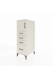 Kronos Dolap Tek Raflı 4 Çekmeceli Tek Kapaklı 44x59x134 Aytaşı-Aytaşı
