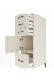 Kronos Dolap Tek Raflı 3 Çekmeceli Tek Kapaklı 44x59x134 Aytaşı-Aytaşı