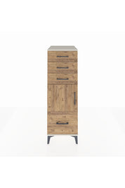 Kronos Dolap Tek Raflı 3 Çekmeceli Tek Kapaklı 44x59x134 Aytaşı-Çam