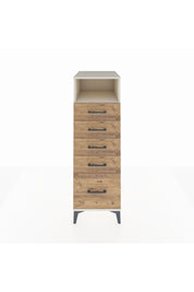 Kronos Dolap Tek Raflı 5 Çekmeceli 44x59x134 Aytaşı-Çam