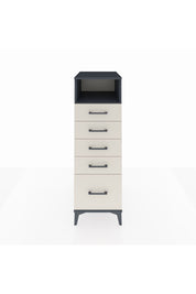 Kronos Dolap Tek Raflı 5 Çekmeceli 44x59x134 Antrasit-Aytaşı