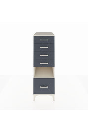 Kronos Dolap Tek Raflı 5 Çekmeceli 44x59x134 Aytaşı-Antrasit