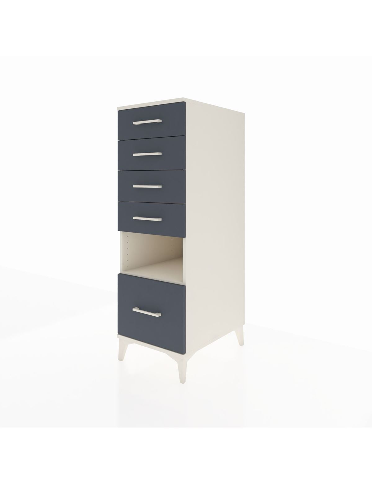 Kronos Dolap Tek Raflı 5 Çekmeceli 44x59x134 - S82M011V2C