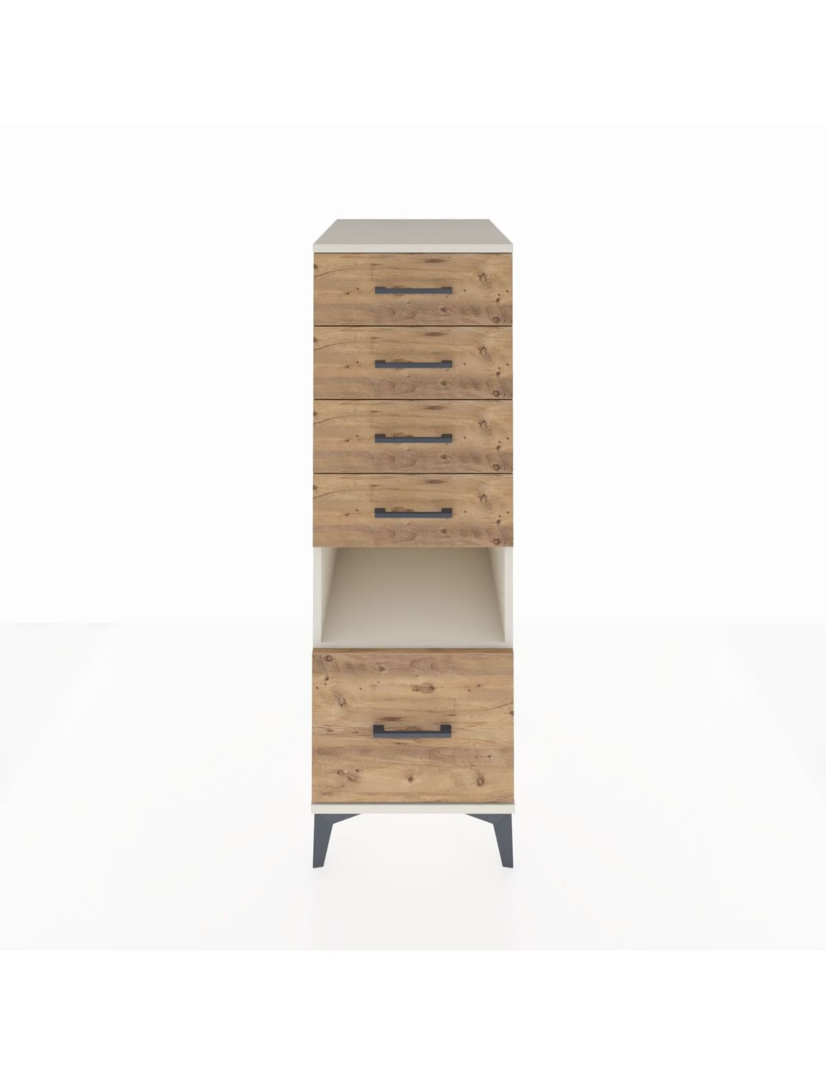 Kronos Dolap Tek Raflı 5 Çekmeceli 44x59x134 Aytaşı-Çam