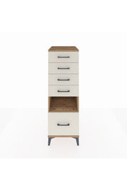 Kronos Dolap Tek Raflı 5 Çekmeceli 44x59x134 Çam-Aytaşı