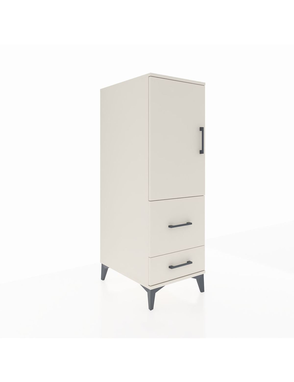 Kronos Dolap Tek Raflı 2 Çekmeceli Tek Kapaklı 44x59x134 Aytaşı-Aytaşı