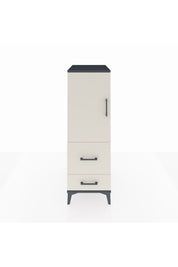 Kronos Dolap Tek Raflı 2 Çekmeceli Tek Kapaklı 44x59x134 - S82M012V4C