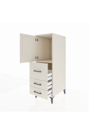 Kronos Dolap Tek Raflı 3 Çekmeceli Tek Kapaklı 44x59x134 Aytaşı-Aytaşı