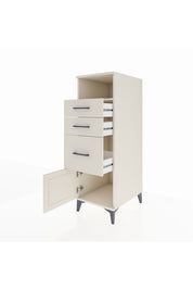 Kronos Dolap Tek Raflı 3 Çekmeceli Tek Kapaklı 44x59x134 Aytaşı-Aytaşı