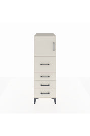 Kronos Dolap Tek Raflı 4 Çekmeceli Tek Kapaklı 44x59x134 Aytaşı-Aytaşı