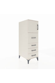Kronos Dolap Tek Raflı 4 Çekmeceli Tek Kapaklı 44x59x134 Aytaşı-Aytaşı