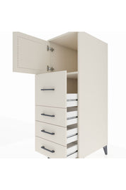 Kronos Dolap Tek Raflı 4 Çekmeceli Tek Kapaklı 44x59x134 Aytaşı-Aytaşı