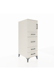 Kronos Dolap Tek Raflı 4 Çekmeceli Tek Kapaklı 44x59x134 Aytaşı-Aytaşı