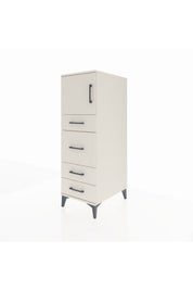 Kronos Dolap Tek Raflı 4 Çekmeceli Tek Kapaklı 44x59x134 - S82M016V1C