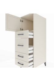 Kronos Dolap Tek Raflı 4 Çekmeceli Tek Kapaklı 44x59x134 Aytaşı-Aytaşı