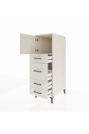 Kronos Dolap Tek Raflı 4 Çekmeceli Tek Kapaklı 44x59x134 Aytaşı-Aytaşı