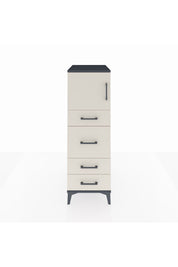 Kronos Dolap Tek Raflı 4 Çekmeceli Tek Kapaklı 44x59x134 - S82M016V4C