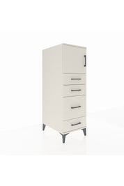 Kronos Dolap Tek Raflı 4 Çekmeceli Tek Kapaklı 44x59x134 Aytaşı-Aytaşı