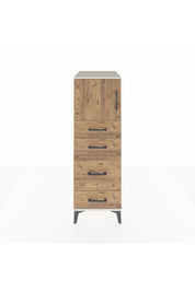 Kronos Dolap Tek Raflı 4 Çekmeceli Tek Kapaklı 44x59x134 Aytaşı-Çam