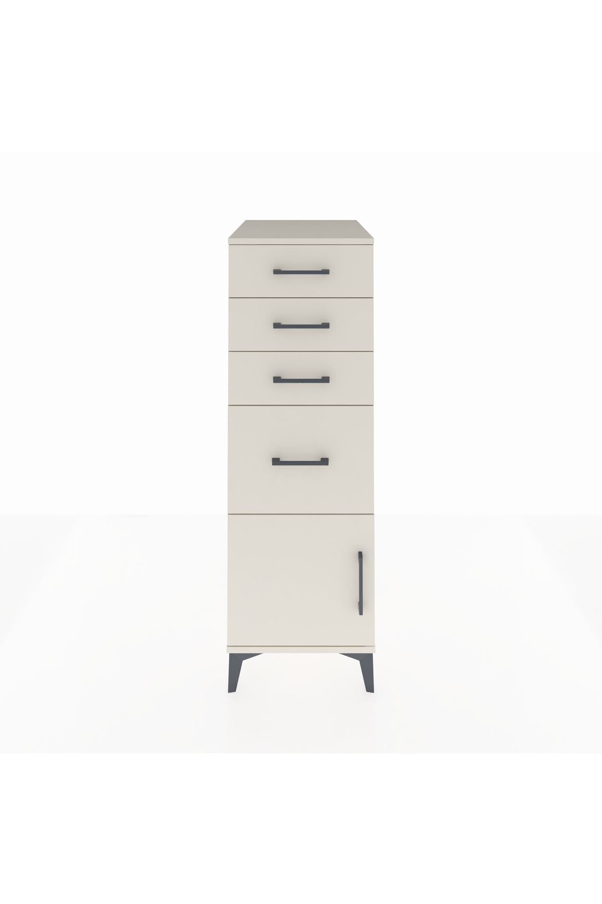 Kronos Dolap 4 Çekmeceli Tek Kapaklı 44x59x134 Aytaşı-Aytaşı