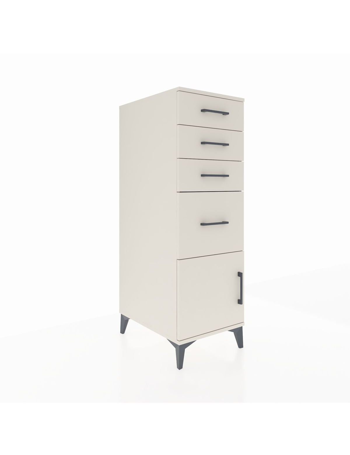 Kronos Dolap 4 Çekmeceli Tek Kapaklı 44x59x134 Aytaşı-Aytaşı