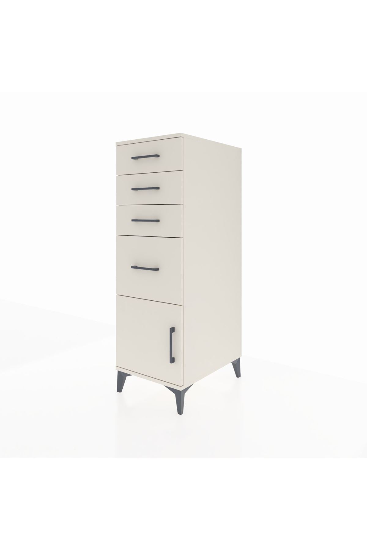 Kronos Dolap 4 Çekmeceli Tek Kapaklı 44x59x134 Aytaşı-Aytaşı