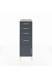 Kronos Dolap 4 Çekmeceli Tek Kapaklı 44x59x134 Aytaşı-Antrasit