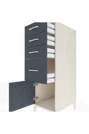 Kronos Dolap 4 Çekmeceli Tek Kapaklı 44x59x134 Aytaşı-Antrasit