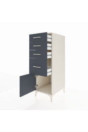 Kronos Dolap 4 Çekmeceli Tek Kapaklı 44x59x134 Aytaşı-Antrasit