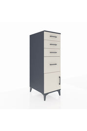 Kronos Dolap 4 Çekmeceli Tek Kapaklı 44x59x134 Antrasit-Aytaşı