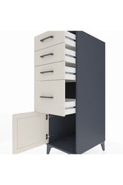 Kronos Dolap 4 Çekmeceli Tek Kapaklı 44x59x134 Antrasit-Aytaşı